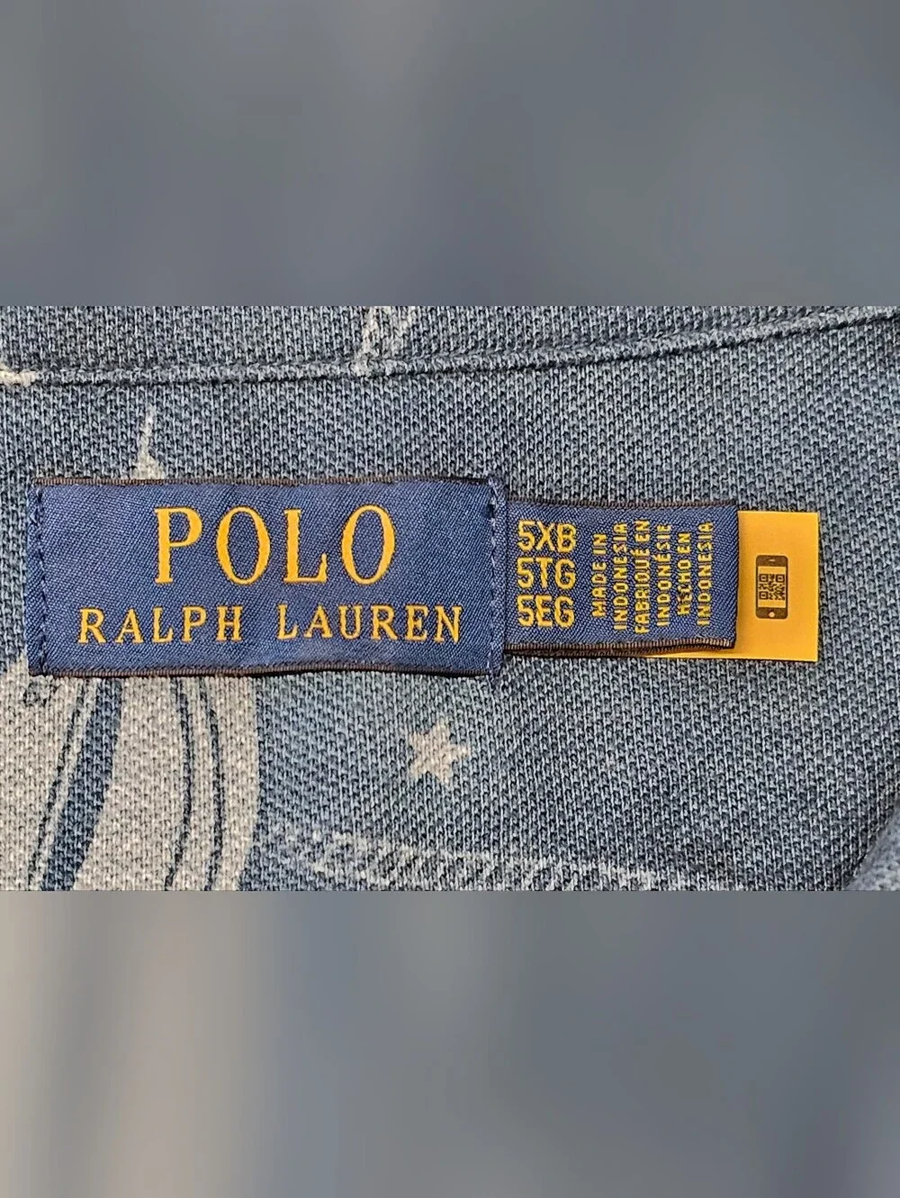 Polo Ralph Lauren Blue Nautical Sailboat Anchor Polo Big & Tall Men's Size 5XB